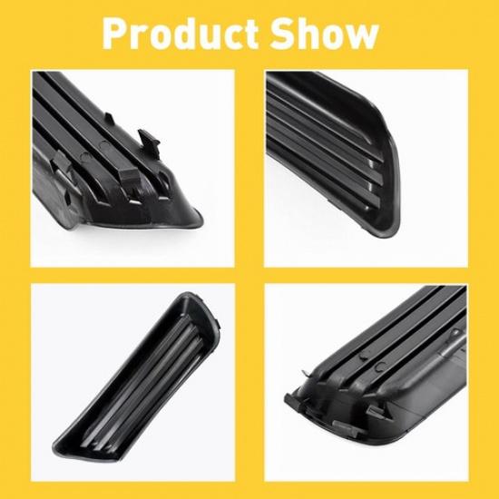 Pair Fog Light Hole Cover Black for 2007-2009 Toyota Camry TO2598103 TO2599103