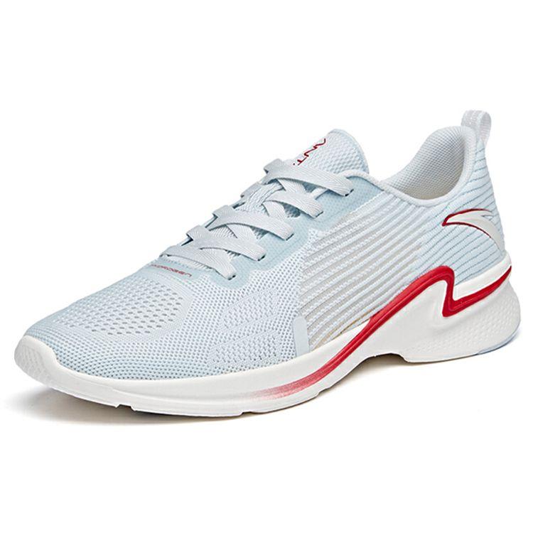 Anta Кроссовки Hydrogen Run 2 Running Series с цветными блоками, амортизирующие, нескользящие, износостойкие, с низким верхом, мужские кроссовки, синие, красные 112025540-3