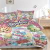 3 шт. Набор постельного белья Shopkins для дома - Универсальный трехсекционный комплект для спальни, гостевой комнаты, гостиной, отеля, праздничный подарок для поклонников, путешествий,