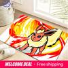 Pokemon Flareon Fire Blast Print Non-slip Doormat, Soft Absorbent Floor Rug for Home Decor