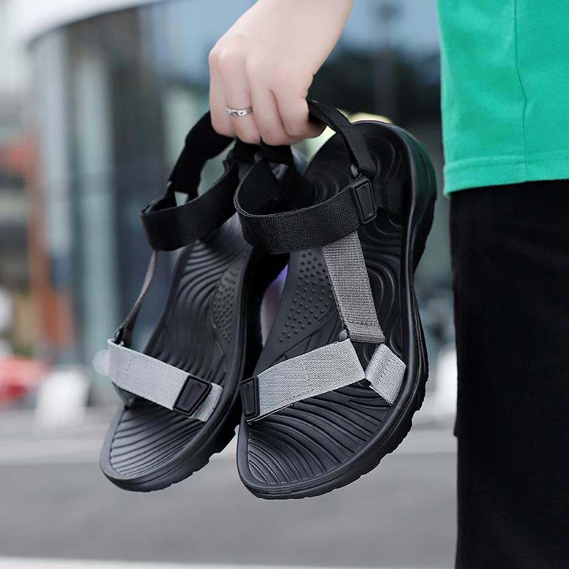 Классические мужские сандалии, нескользящая пляжная обувь, летние тапочки, легкие кроссовки для отдыха на открытом воздухе, мужская ретро-удобная повседневная обувь 39-46#