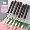 Stainless Steel Scraper Kit Palette Gouache Supplies Oil Painting Knife Fine