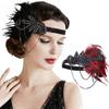 Masquerade Party Hair Accessories Feather Headwear Korean Style Headband Sequin Hair Band