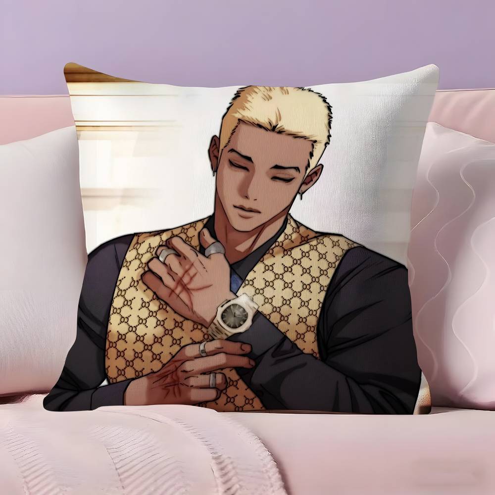 Korea Anime L-Lookism Pillow Case Ultra Soft Skin Friendly Fabric Cloud Like Comfort & Concealed Zipper