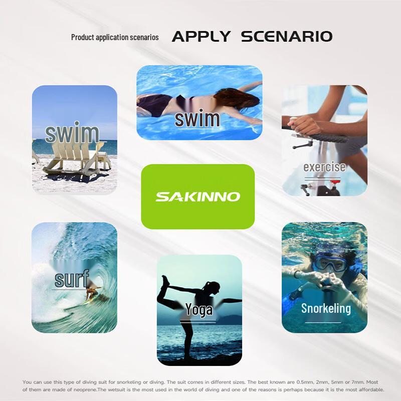 SAKINNO 2mm Thermal Split Long-Sleeve Rash Guard