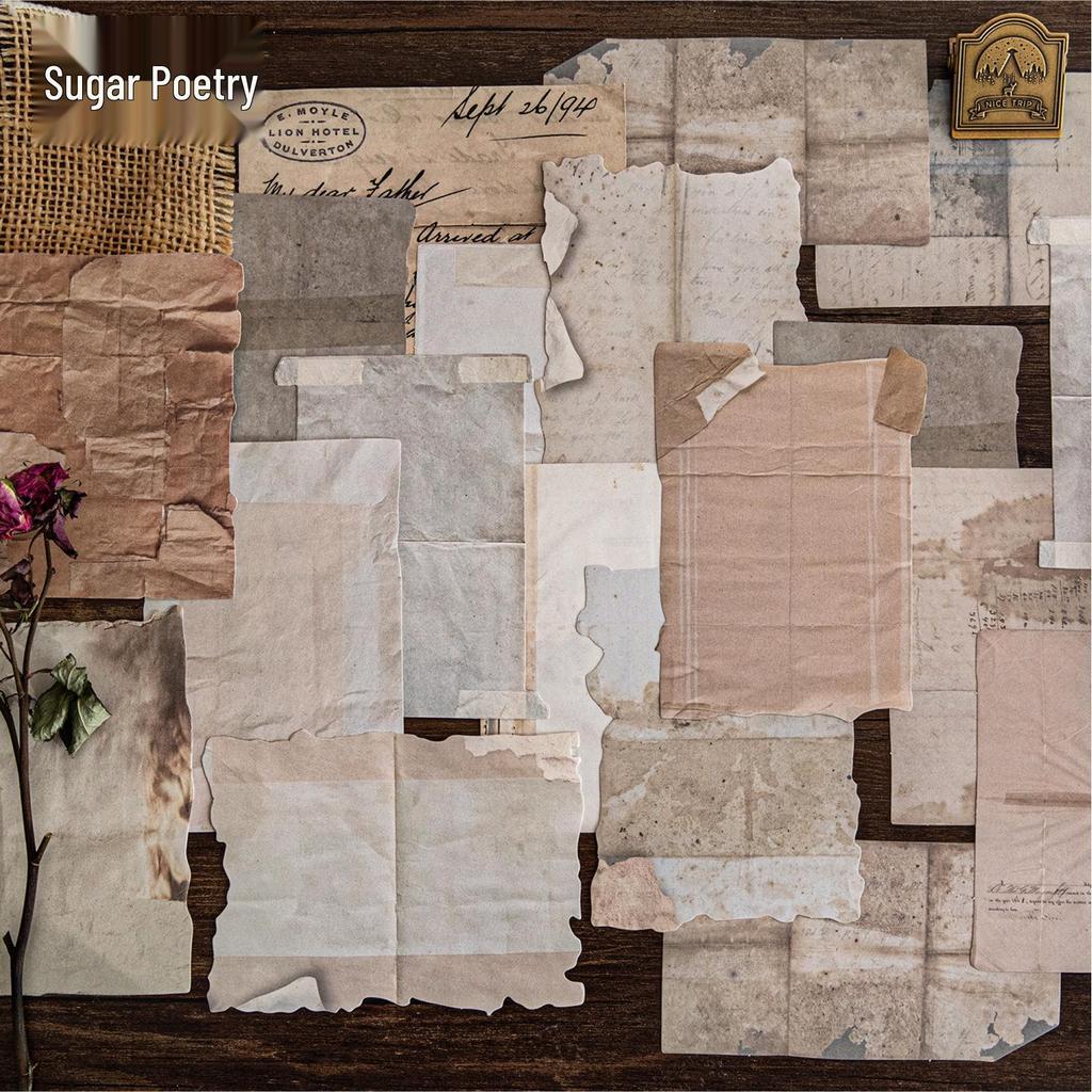 Бумага для ретро-журнала Ji Lv Tang - DIY коллажный фон