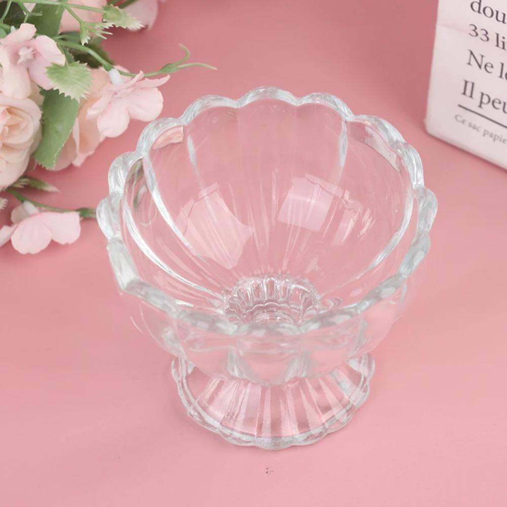 Transparent Ice Cream Bowl Thickened Goblet Salad Bowl Pudding Cups Milkshake