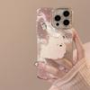 Розовый Вест-Хайленд Подходит для чехла на мобильный телефон Apple 17 iphone16 мультяшный браслет 14pronax блестки 13 жесткий чехол