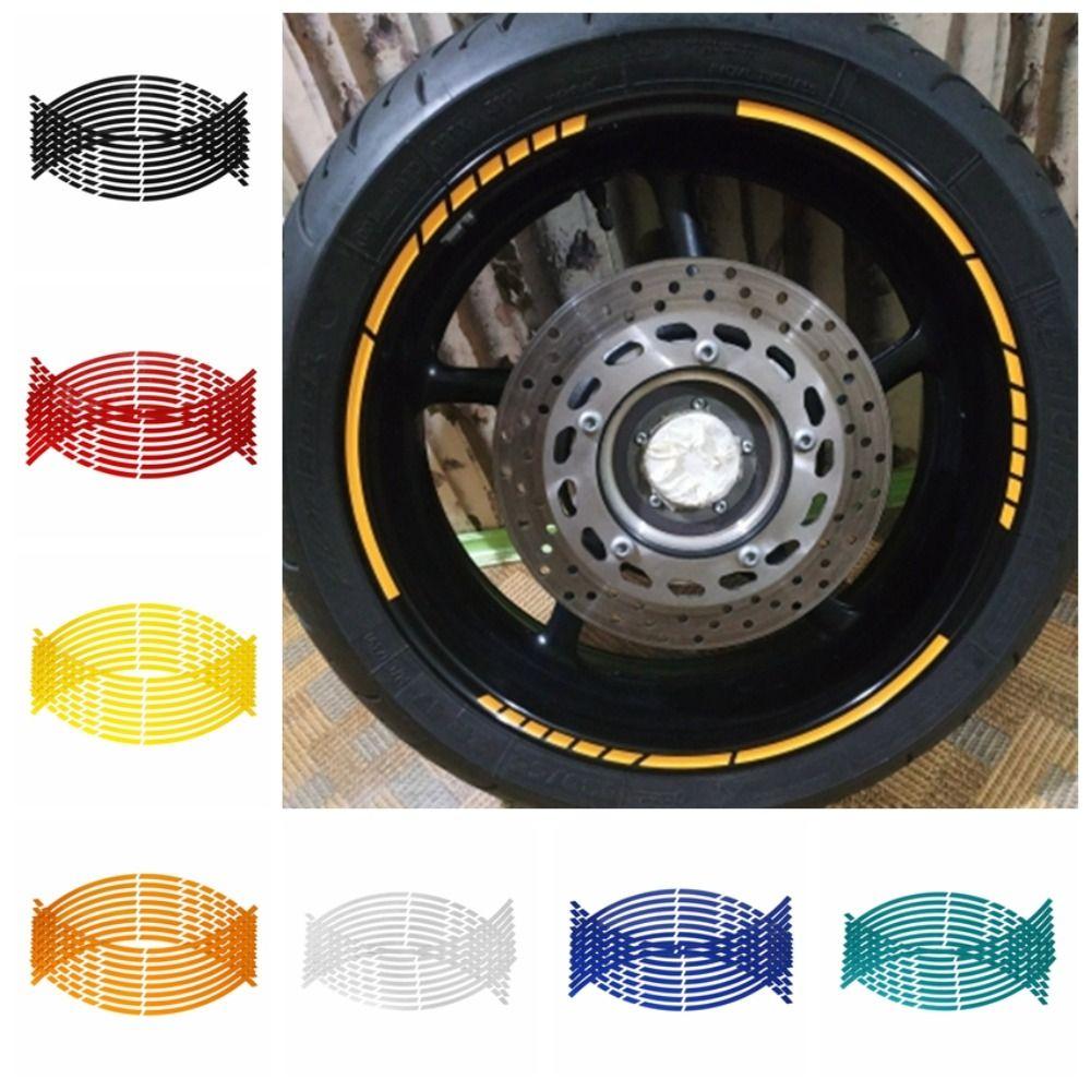 ПВХ 18" наклейки на колеса мотоцикла водонепроницаемая светоотражающая лента для обода мотоцикла аксессуары для мотоцикла