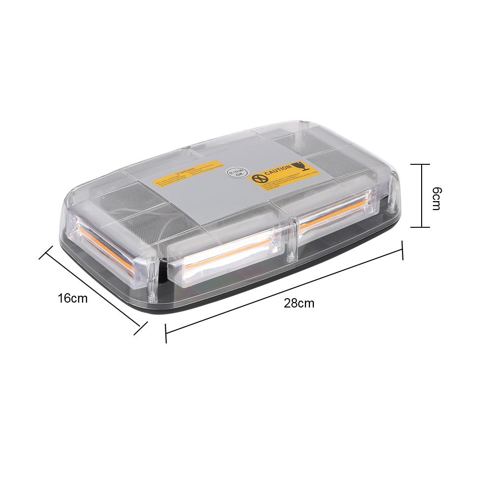 Автомобильная стробоскопическая сигнальная лампа Аварийная сигнальная лампа Проблесковый маячок на крыше автомобиля DC12 ~ 24 В Желтый светодиод COB Потолочная лампа Автомобильные фары Полицейская мигалка