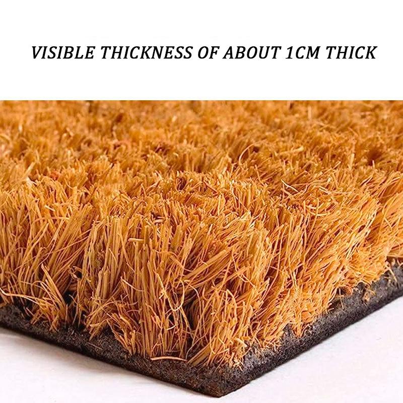 Имитация кокосового коричневого напольного коврика. Коврик для входной двери. Коврик для протирки пыли. Наружный напольный коврик. УФ-печать.