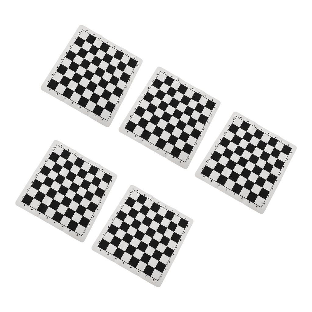 5 шт. рулонных шахматных досок 13,8 дюйма из искусственной кожи рулонная шахматная доска портативный международный шахматный коврик