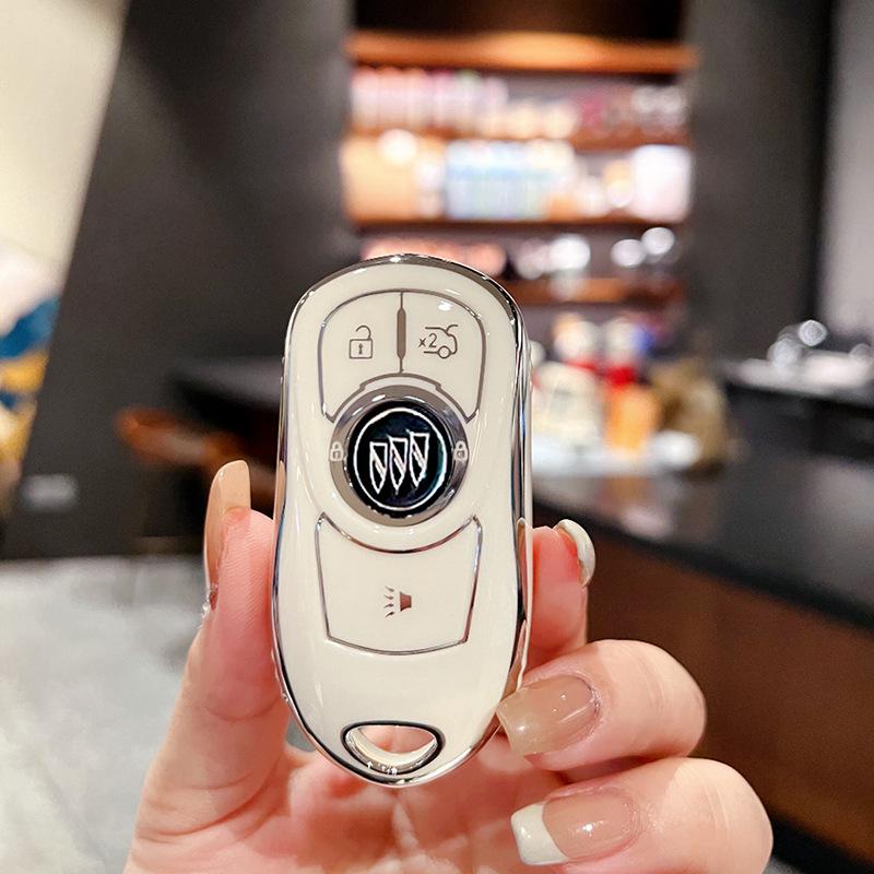 Премиальный чехол для ключей для автомобилей Buick Regal, Envision, GL8, LaCrosse, Enclave, GX и Weilan 7 - Женская сумка-ракушка с пряжкой