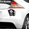 Tri Koshki KCS517 череп пиратский флаг автомобильная наклейка ПВХ наклейки мотоциклетная наклейка на автомобиль грузовик бампер ноутбук холодильник стена