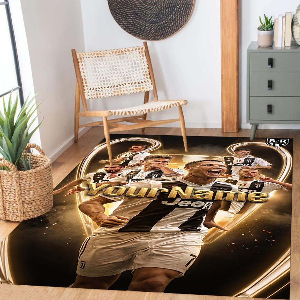 Cristiano Ronaldo (7) Customize your name rug, office chair cushion, home bedroom living room gift.