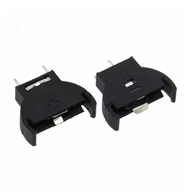 10/20 шт. Держатель батарейки CR2032 Держатель для монетных элементов Кнопочный разъем Корпус 3 контакта Пайка Монтаж Батарейные отсеки Вертикальный Прямой Кнопка