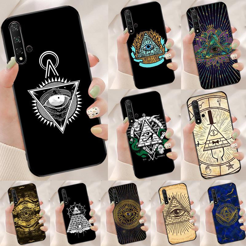 Символ Глаз Пирамиды Для Huawei Nova 12s 12i 11i 7i 8i 9 10 SE Y91 Y90 Y60 Y70 Y72 Y61 P60 Pro P30 P40 Lite Чехол