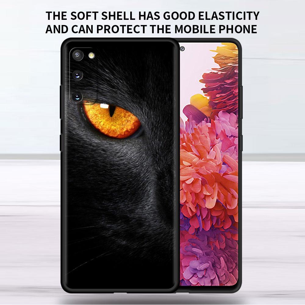 Мягкий чехол для Samsung Galaxy Note 20 Ultra 10 Plus Lite A50 A70 A20 A40 A20e 9 8 A60 A10e Funda, чехол для телефона, милый чехол с изображением кота Aniaml