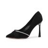 High Heels Women Shoes Wedding Stilettos Luxury Sandals 2024 Spring Autumn Crystal Pointed Toe Dress Party Pumps Women Shoes