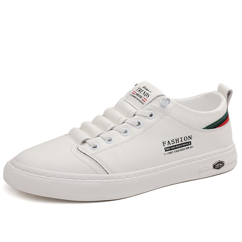 Мужская обувь осень 2025 новая повседневная кожаная обувь маленькие белые туфли мужские кеды коровья кожа дышащая обувь для ног мужская