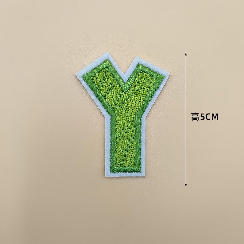 26 шт. цветных термоклеевых нашивок с буквами, вышитых патчей AZ, аппликация на одежду, платья, шляпы, носки, джинсы, аксессуары для самостоятельного изготовления