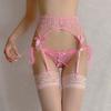 Розовый Красный Белый Черный Кружевной Бант Свадебные Подвязки Женские Сексуальные Тонкие Прозрачные Подвязки Пояс для Подвязок Для Чулков Выше Бедра