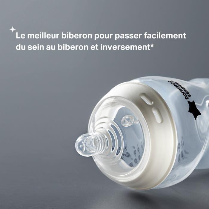 Biberons - TOMMEE TIPPEE - NATURAL START- 340 Ml - Anti-colique - Tétine Imitant La Forme Du Sein - Lot De 2