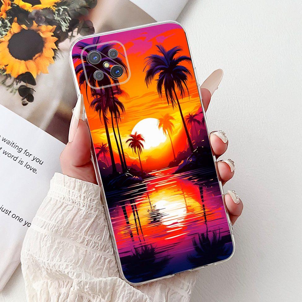 Прозрачный чехол-крышка для Oppo Reno 4Z 5G CPH2065 Милый Кот Модные Цветы Расписанный Мягкий Задний Чехол Для Телефона Oppo Reno4 Z 5G