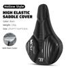 WEST BIKING Comfortable Bicycle Seat Cover Soft Silicone Slow Rebound Sponge Saddle Cover With Rain Cover For MTB Road Bike