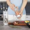 Солонки для кухни Ручная прозрачная перечница мельница Кухонные принадлежности для помола перца чеснока приправ Дом Еда