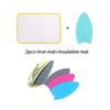2 шт. - Креативный силиконовый коврик для защиты от жара утюга, подставка, коврик для глажки, изоляционные доски, безопасная поверхность, подставка для утюга, коврик, горячий