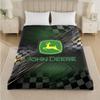john deere Print Flannel Blanket Cozy Lightweight Plush Throw Blanket For Bed Sofa Household Use