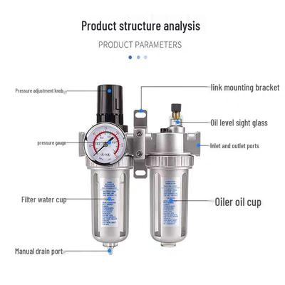 Пневматический воздушный компрессор Масло-влагоотделитель и редуктор давления Лубрикатор Серия SFC/AD