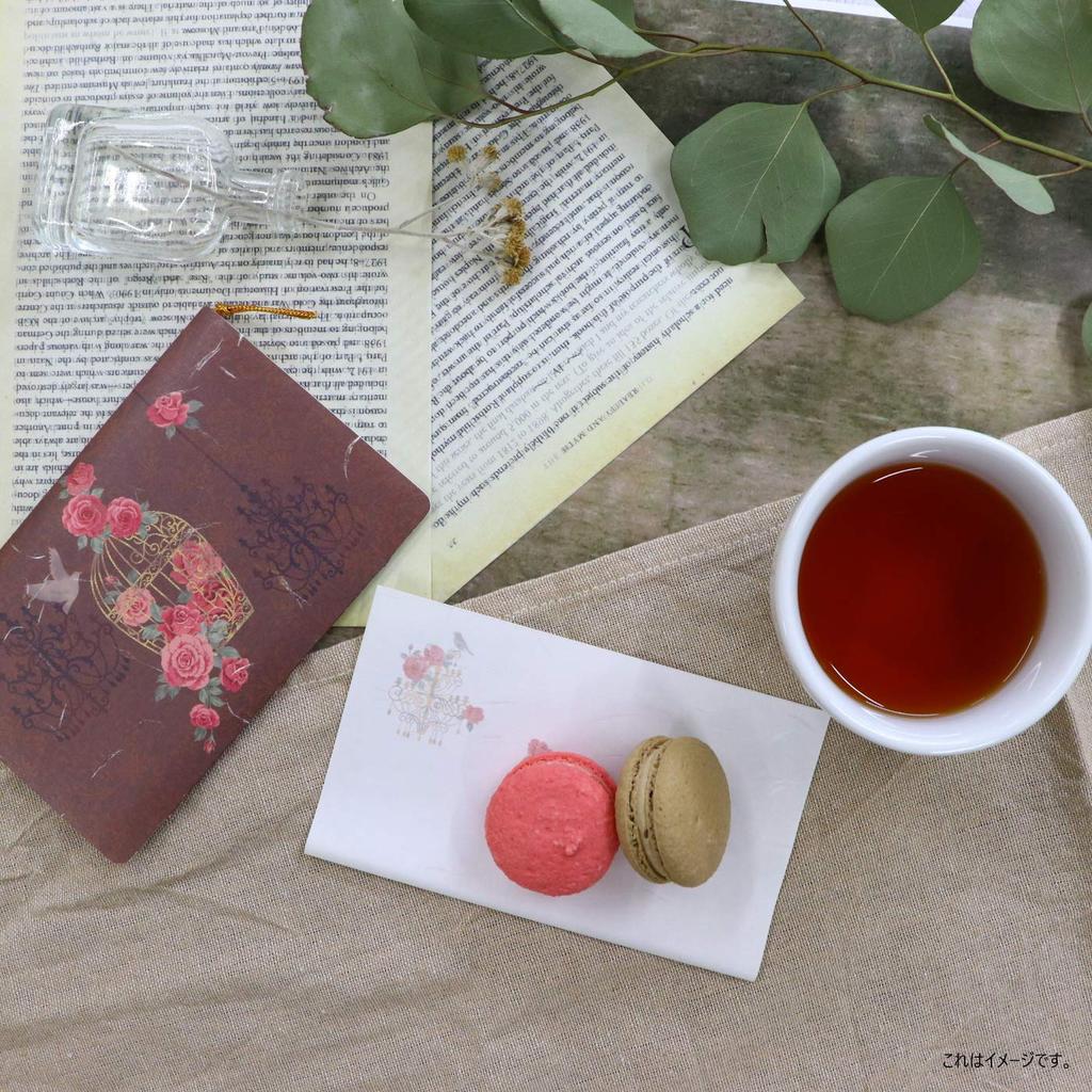 Kamiiso Японская бумага васи BiMONDE Набор из 2 штук и Антикварное камео и набор для духов x 3 Кайси, Кайси, (Клетка для птиц Роза, Бутылка), 20-листный