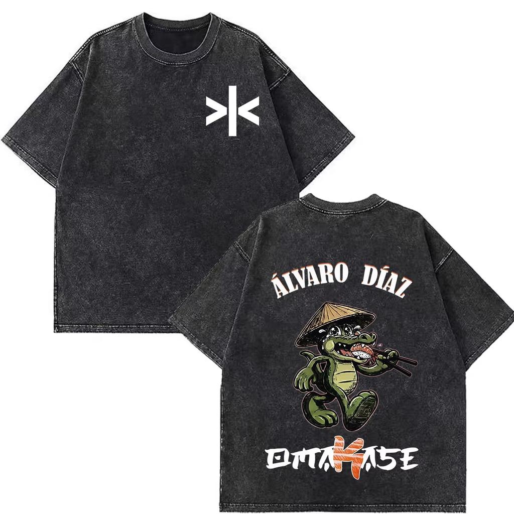 Alvaro Diaz Omakase Album 2026 Tour Merch Vintage Washed TShirt Men Women Loose Casual T-shirt Lightweight Breathable and Comfortable Clothes