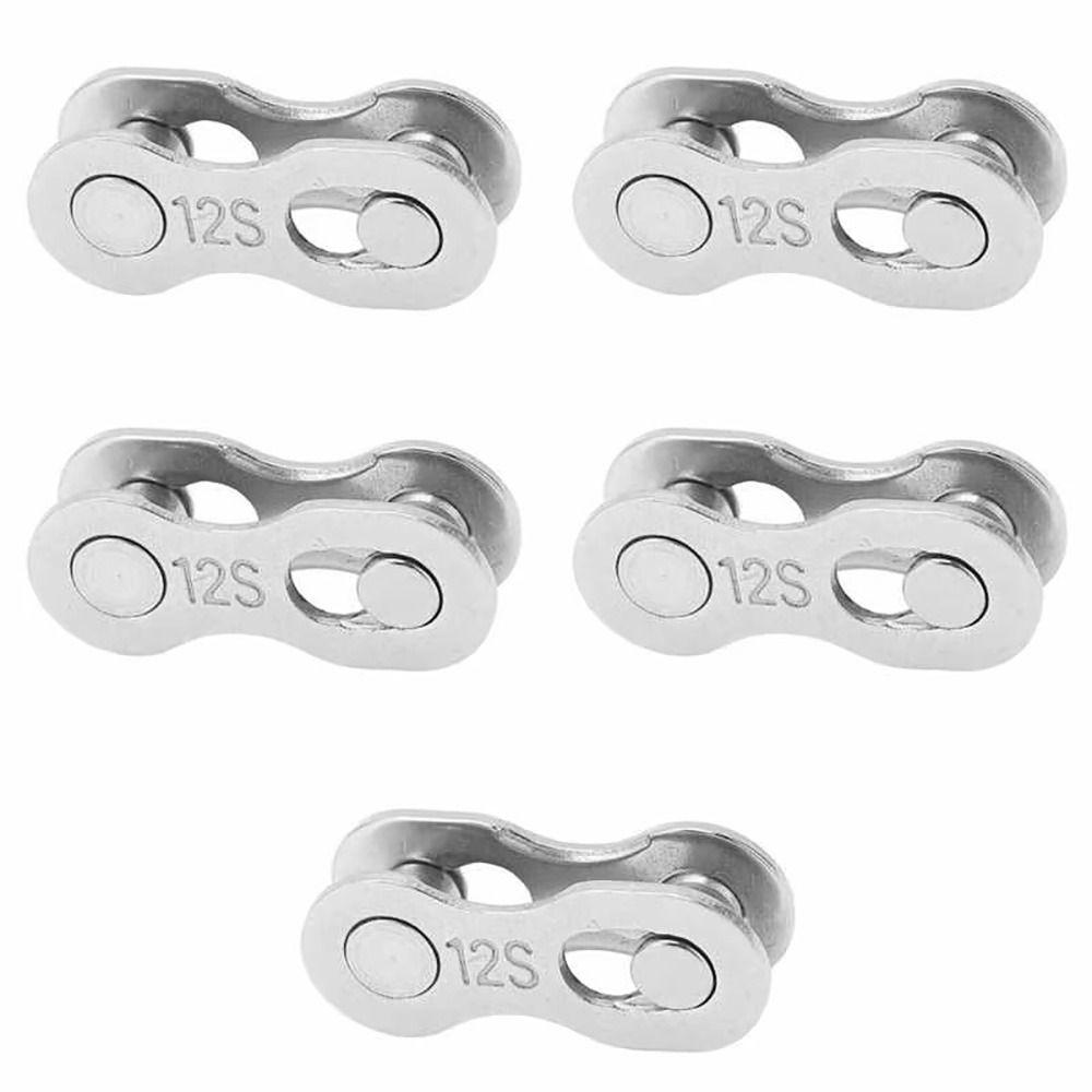 5Pairs 6/7/8/9/10/11/12 Speed Connector Joints Silver Quick Unbuckle Bicycle Accessories