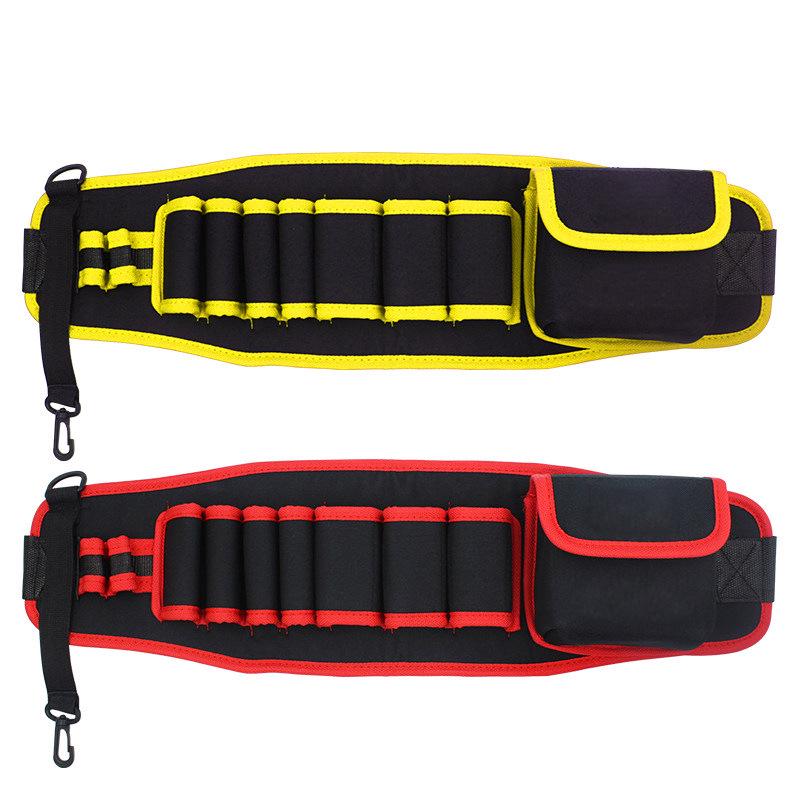 Утолщенная холщовая поясная сумка для мультиинструмента с большими и маленькими карманами для электриков