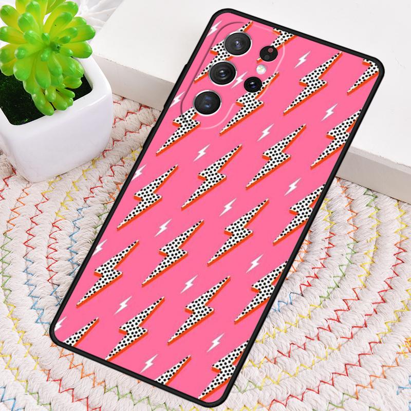 Чехол-накладка из силикона со звездами и молниями, милый, для Samsung Galaxy note 10 pro S26 S25 S24 S23 S22 S21 Plus Ultra