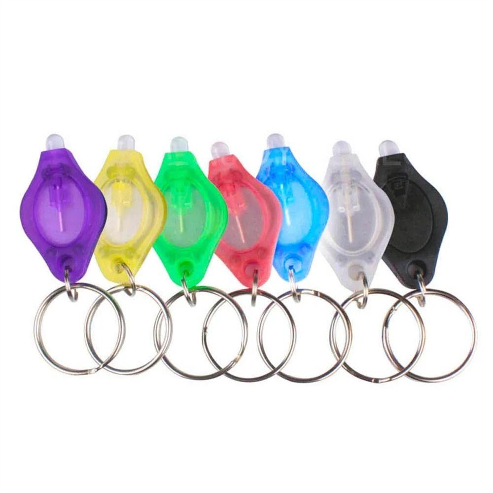 Emergency Keychain Light Cool White Mini Key Ring Light LED Flashlight Torch Outdoor Sports