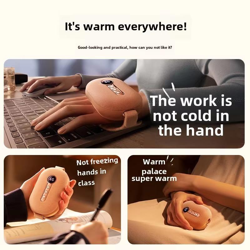 Зимняя взрывозащищенная электрическая грелка для рук Мини USB бархатная грелка для рук Источник питания Два в одном Полный комплект для ношения с собой