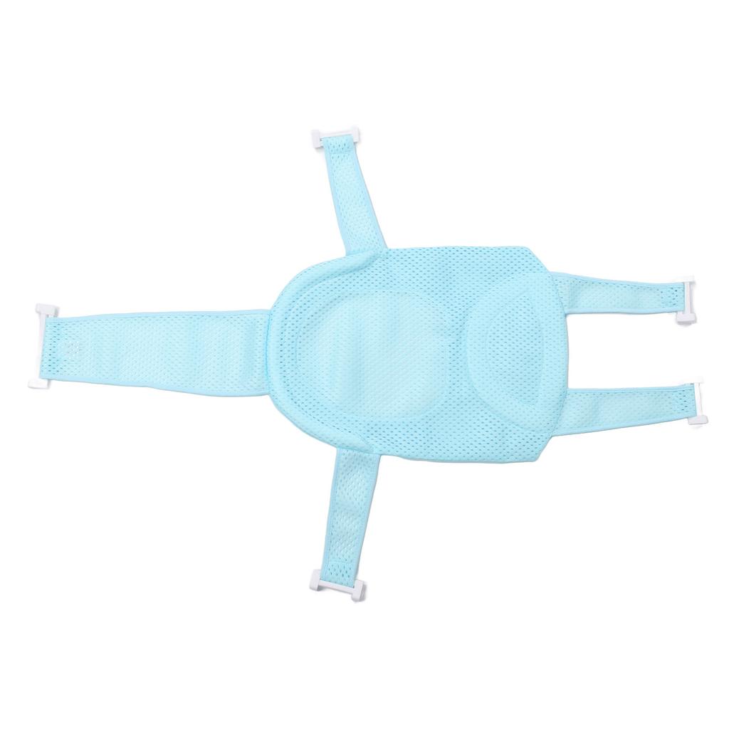 Детское сиденье для ванны, нескользящее, универсальное, съемное, сетчатое, для ванны, сетка для душа, светло-голубая