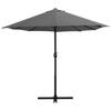 VidaXL Parasol d'Extérieur Poteau en Aluminium, Pare-soleil de Patio, Abri de Soleil, Parasol de Terrasse Extérieur, 460 x 44869