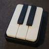 Novelty Piano Stress Clicker Keychain 5-key Press Piano Key Fidget Figurine  Backpack