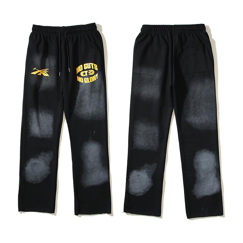 Ретро-худи Hellstars с ручной росписью в стиле граффити - Модный дизайн с эффектом облупившейся краски и окрашиванием в грязевые тона