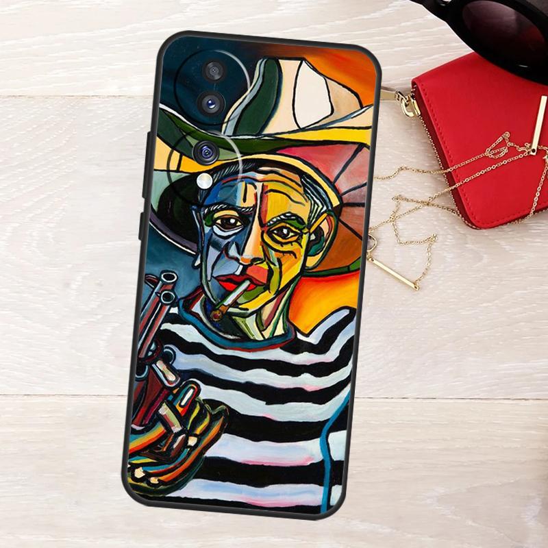 Чехол-картина в стиле абстракционизма Пикассо для Honor 200 400 Pro 50 70 90 Lite X9a X9b X9c X9d X8a X8b X8c Magic 5 6 7 8 Pro