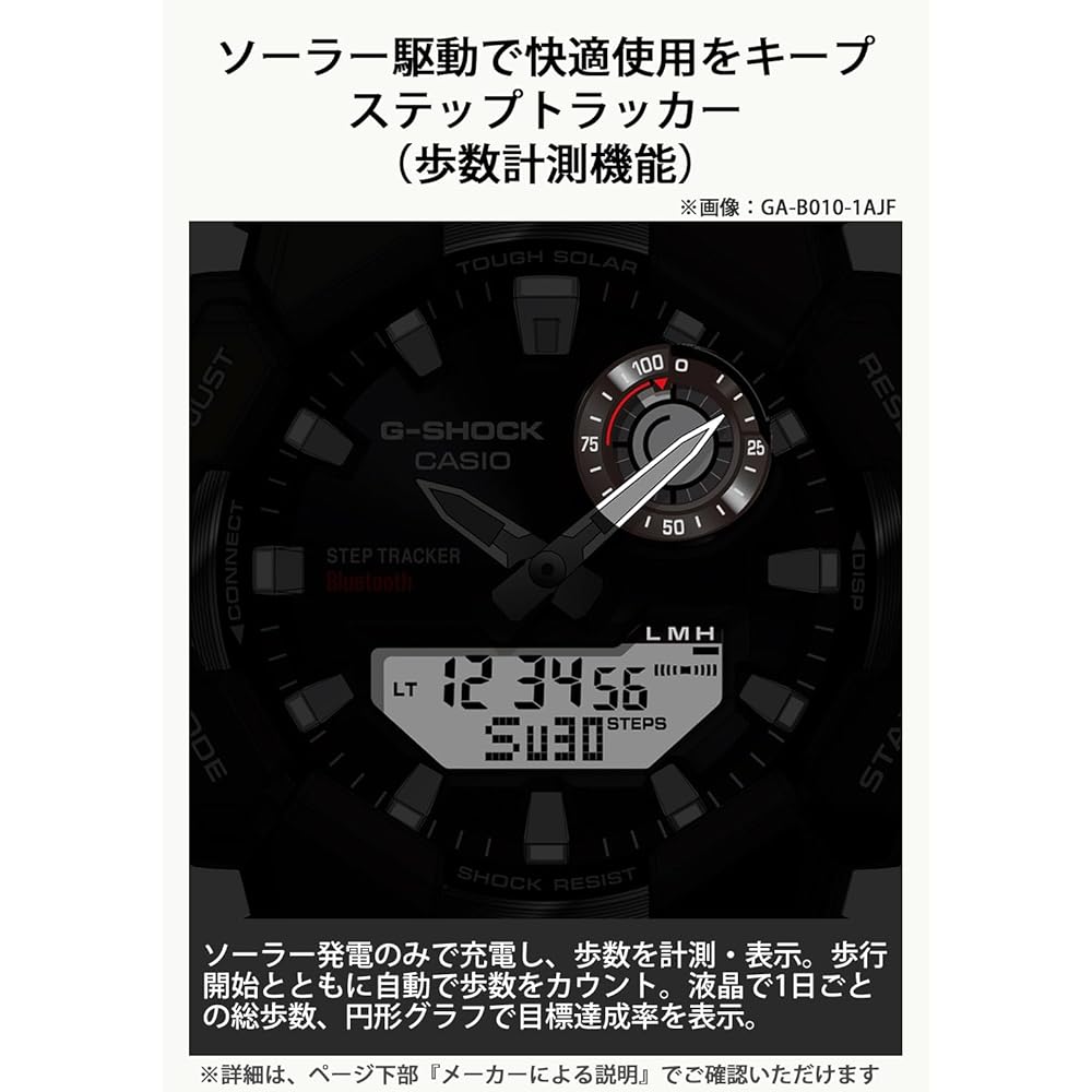 Casio G-Shock GA-B010-1AJF Men's Black Watch Bluetooth Tough Solar Life Log Measurement