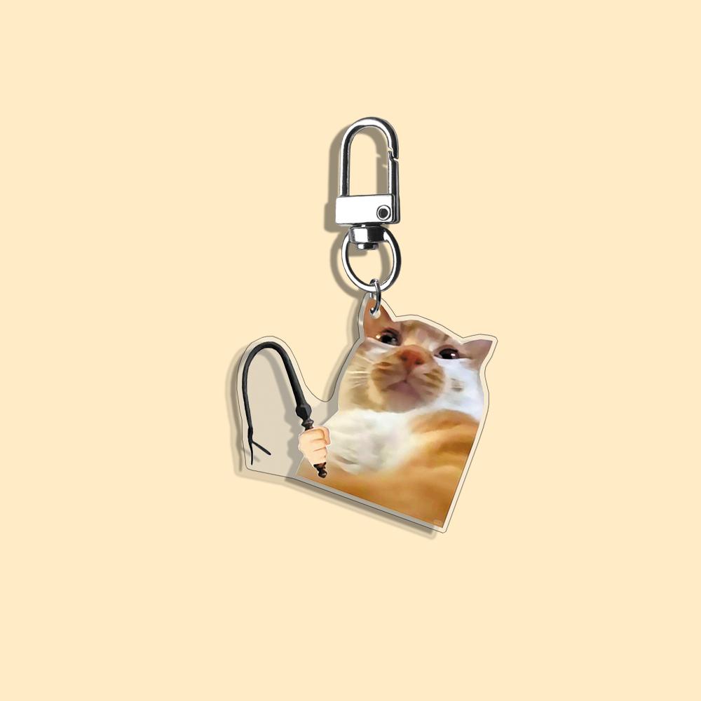 Funny Cat Keychain Student Gift Bag Women's Bag Cute Things Gift For Best Friends Cartoon