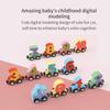 Educational Magnetic Number Train Toy for Kids Assembly Building Blocks Boys Girls 1-6 Years Old Montessori Learning Playset