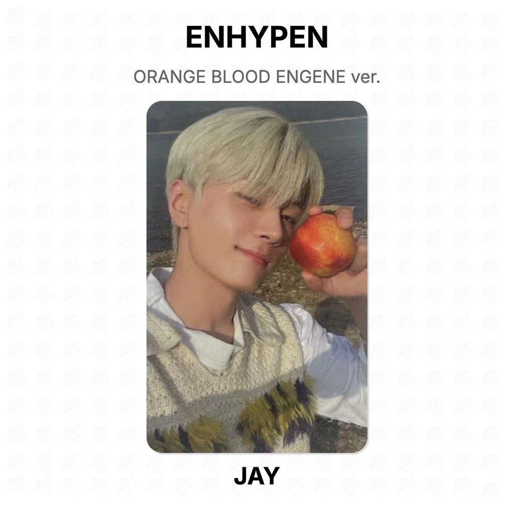 ENHYPEN ORANGE BLOOD ENGENE версия. Официальная фотокарта