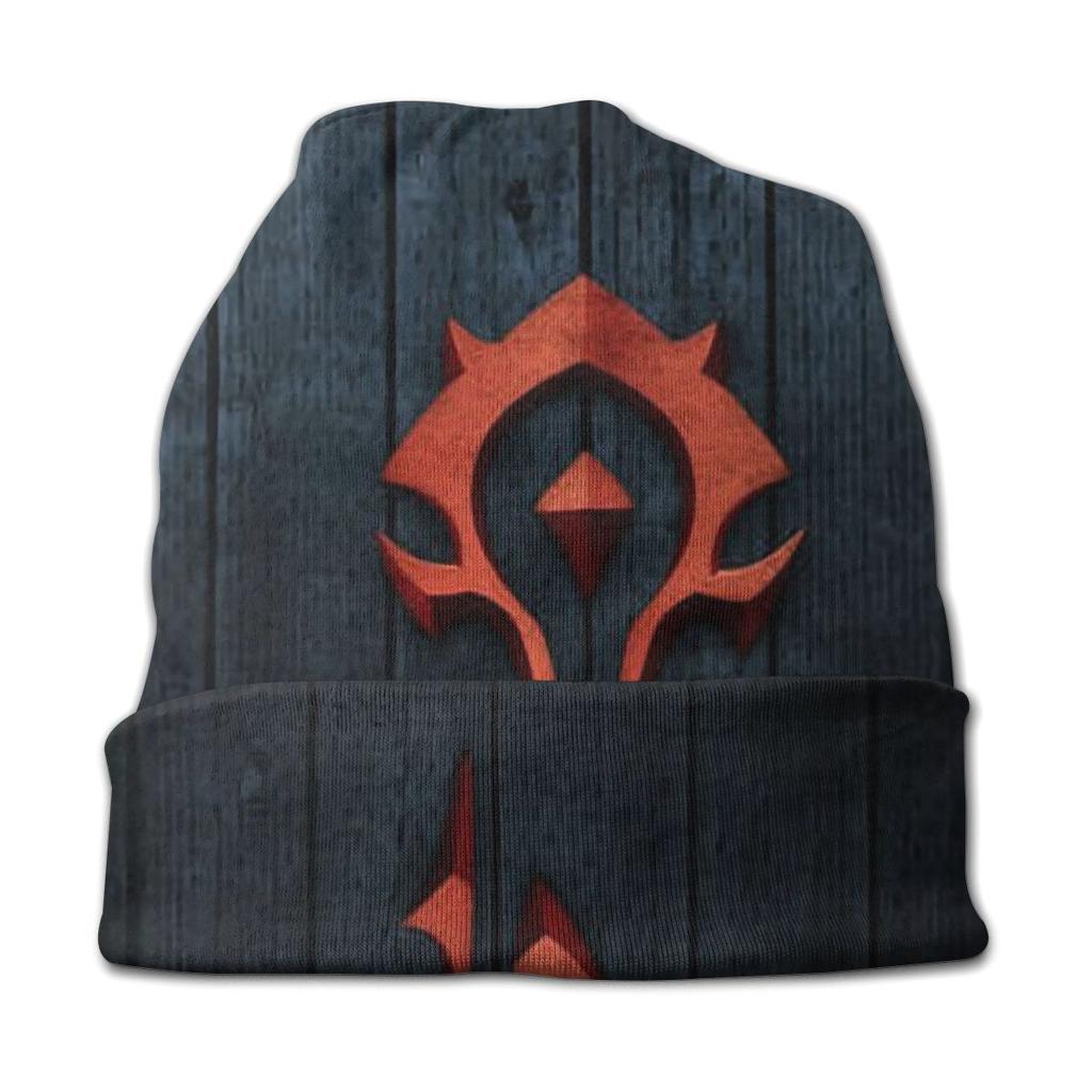 World of Warcraft игра красный символ унисекс женские шапочки ветрозащитная защитная шапка двухслойная тканевая шапка капот шляпа